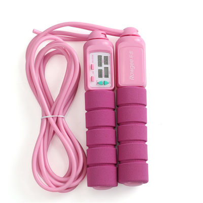 Fitness Jump Rope ABS Handle Perda de peso Salto de corda para casa Fitness Loop Counter até 9999 OK-168 Azul