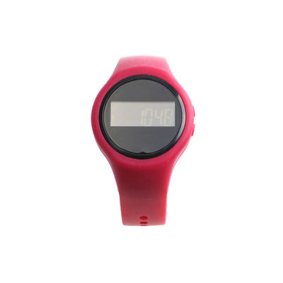 Pulseira de contagem de passos personalizada com fita de gel de sílica ABS Case Unisex