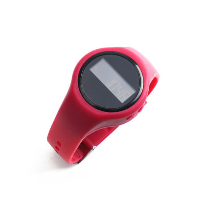Pulseira de contagem de passos personalizada com fita de gel de sílica ABS Case Unisex