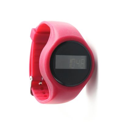 Pulseira de contagem de passos personalizada com fita de gel de sílica ABS Case Unisex