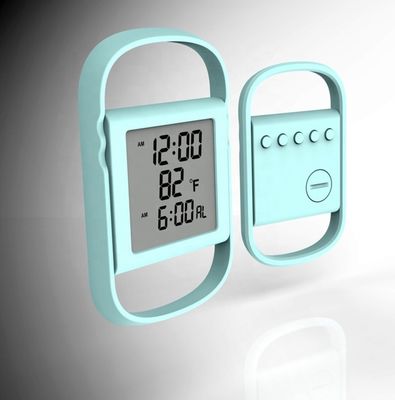 Relógio multifuncional de tela de telefone com câmara de visualização LED com temperatura e movimento eletrônico