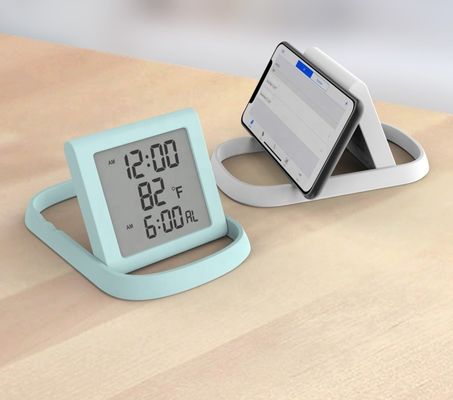 Exibição LCD Relógio de Tempo Digital de Moda Criativa Com Temperatura Interior