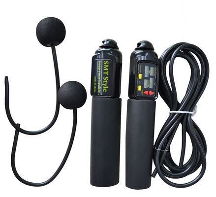 Tudo preto 180mm grossa corda sem fio salto velocidade variável para ginástica escolar