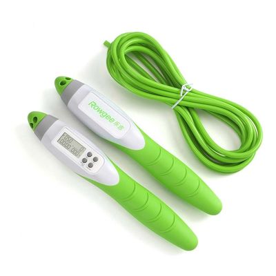 Corda de salto digital emaranhada Corda de contas macia com alça ondulada confortável e comprimento ajustável para atividades de fitness
