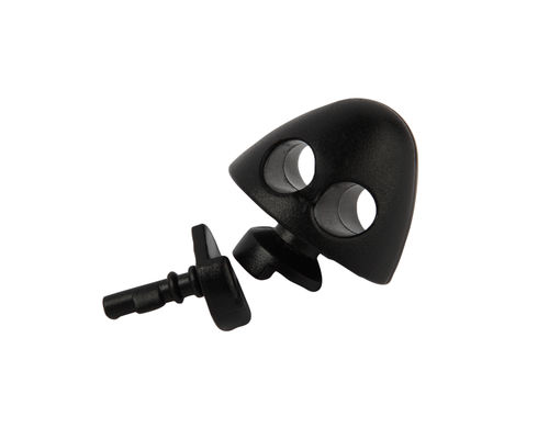 Simples cordel de salto sem fio preto JS-310 com comprimento de 200 mm e contador de loop