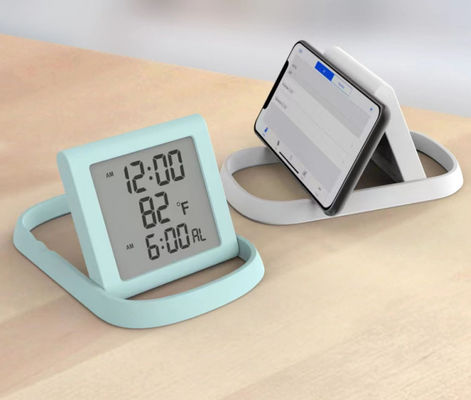 Relógio de alarme digital de plástico personalizado com alarme de nascer do sol moderno