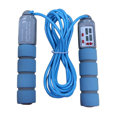 Corda de salto de fitness 20 kg Corda de salto de PVC para treinamento de fitness com alça de PP OK-168 Cor azul do bebê Corda de salto