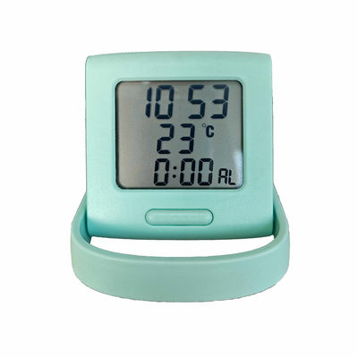 Relógio de alarme digital de mesa multifuncional com exibição de calendário e temperatura