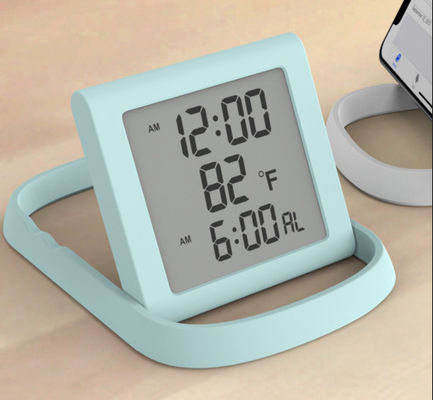 Relógio de alarme digital de plástico personalizado com alarme de nascer do sol moderno