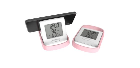Relógio de alarme digital de plástico personalizado com alarme de nascer do sol moderno
