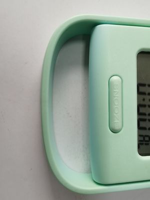 Exibição LCD Relógio de alarme digital de moda criativa com temperatura interna