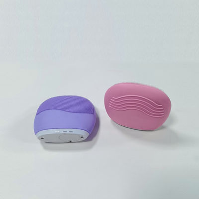 Logotipo personalizado Pincel de limpeza facial de silicone Ferramenta de limpeza facial 75g