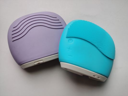 Limpeza facial eletrônica de silicone