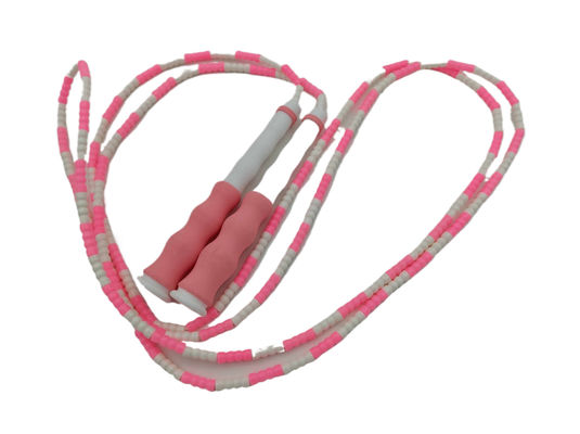 Manopla de plástico cor-de-rosa Fitness Salto de corda Design simples