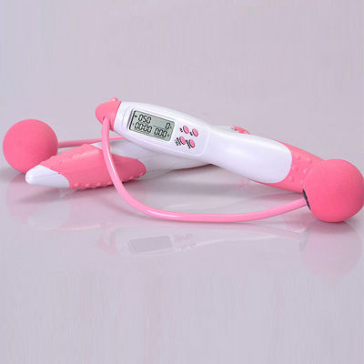 Corda de salto de PVC comprimento de corda ajustável JP-100 LCD Counter Panel Corda de salto para exercício físico