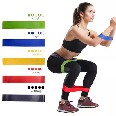 Desporto Yoga Mini Butt Força Customizado Latex Exercício Resistência Fitness Loop Bands Set
