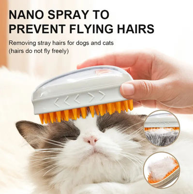 Novo Cute 3 em 1 Spray elétrico de depilação de animais de estimação, penteado de limpeza, escova de vapor para massagem e limpeza.