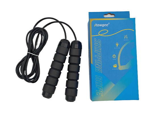 Corda de salto com contas profissional de velocidade ajustável Corda de salto para exercícios de fitness em ambientes internos e externos