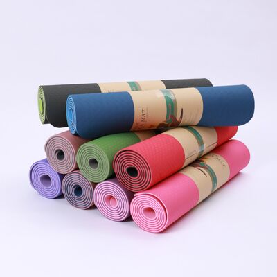 Ultra leve e portátil TPE Yoga Mat para estúdio em casa e em movimento prática