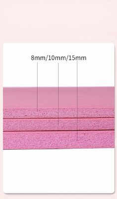 Tapete de Yoga em PVC Ecológico de Alta Elasticidade Projetado para Treinos, Sessões de Yoga, Uso em Casa e Academia, Espessuras e Cores