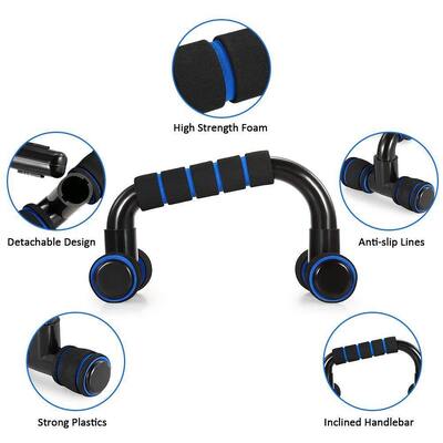 Equipamento de ginástica em casa com rolos ab Push Up Bars Resistência Bands Jump Rope And Mat