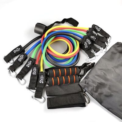 Conjunto de Bandas de Resistência com Múltiplos Níveis de Resistência e Kit de Acessórios