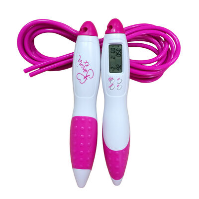 Fitness Jump Rope JP-100 All Pink Weight Bearing Aerobics Salting Rope Cor e Marca Personalizada