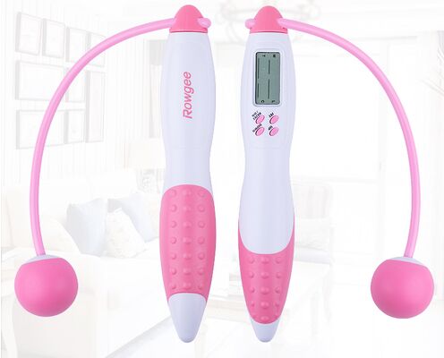 Unisex azul cordless corda de salto com bola presente exercício ferramenta desportiva