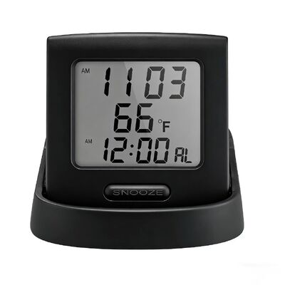 Exibição de relógio digital de mesa com LED multifuncional com display de calendário e temperatura