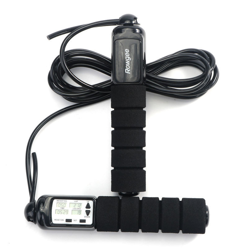 Corda de salto para fitness Rowgee OK-168 Logotipo personalizado ajustável velocidade pesada corda de salto ponderada para exercícios