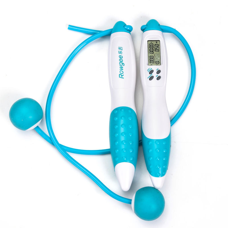 Unisex azul cordless corda de salto com bola presente exercício ferramenta desportiva