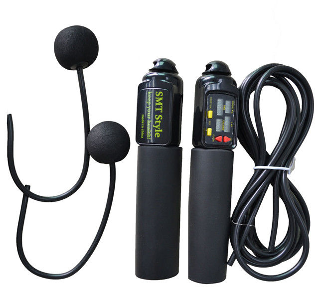 Tudo preto 180mm grossa corda sem fio salto velocidade variável para ginástica escolar