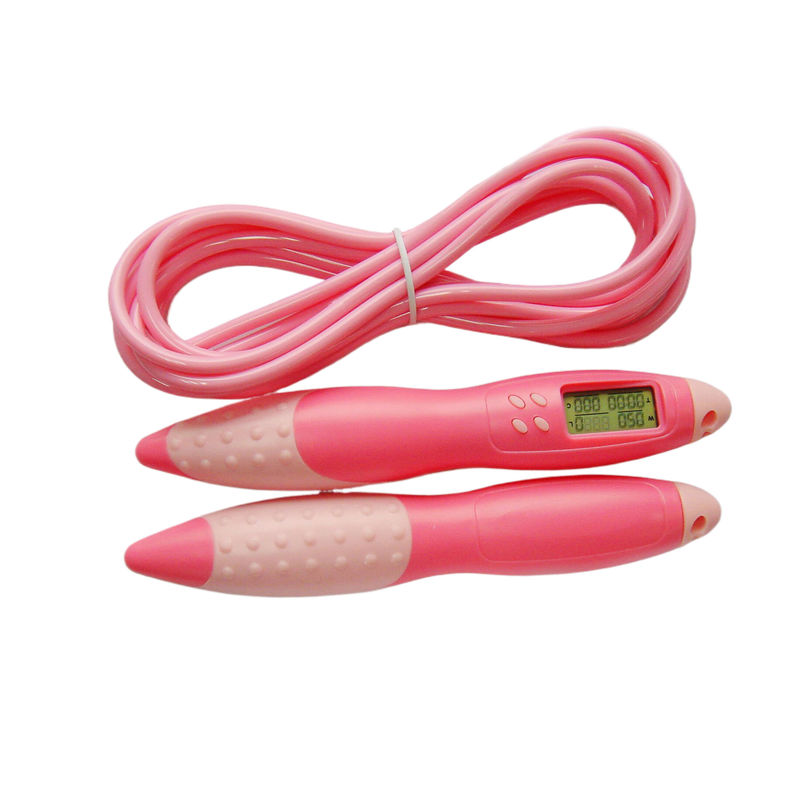 Fitness Jump Rope JP-100 All Pink Weight Bearing Aerobics Salting Rope Cor e Marca Personalizada