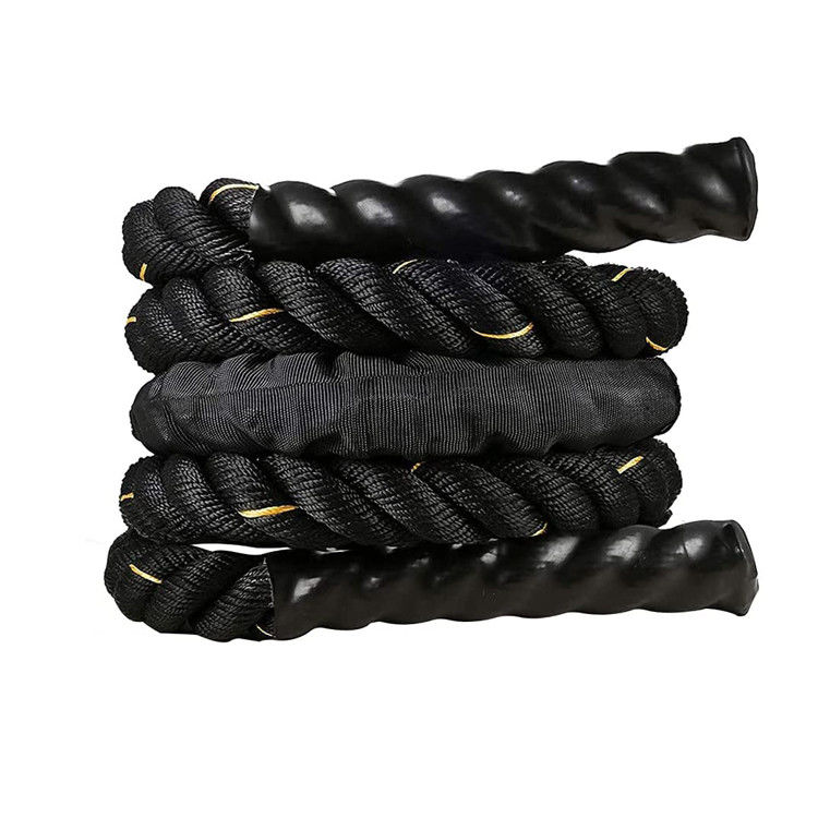 Corda de salto de fitness Upgrade Corda de salto de peso de poliéster Nylon Corda espessa Treinamento de condicionamento físico aprimorado