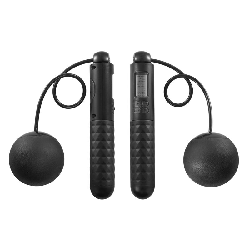 Logotipo personalizado Cor Cordless Jump Rope Contador Digital Skip Rope Com Big Ball