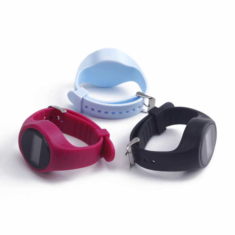 EMC ROHS alcançar certificado Slim Pedometer Bracelet Distância até 1999.99Km/1263.99Miles