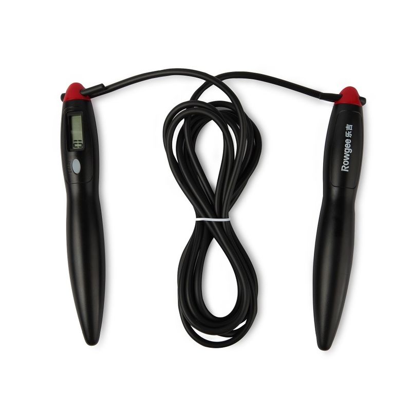 Corda de salto de PVC comprimento de corda ajustável JP-100 LCD Counter Panel Corda de salto para exercício físico