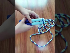 Cordas de salto de bambu